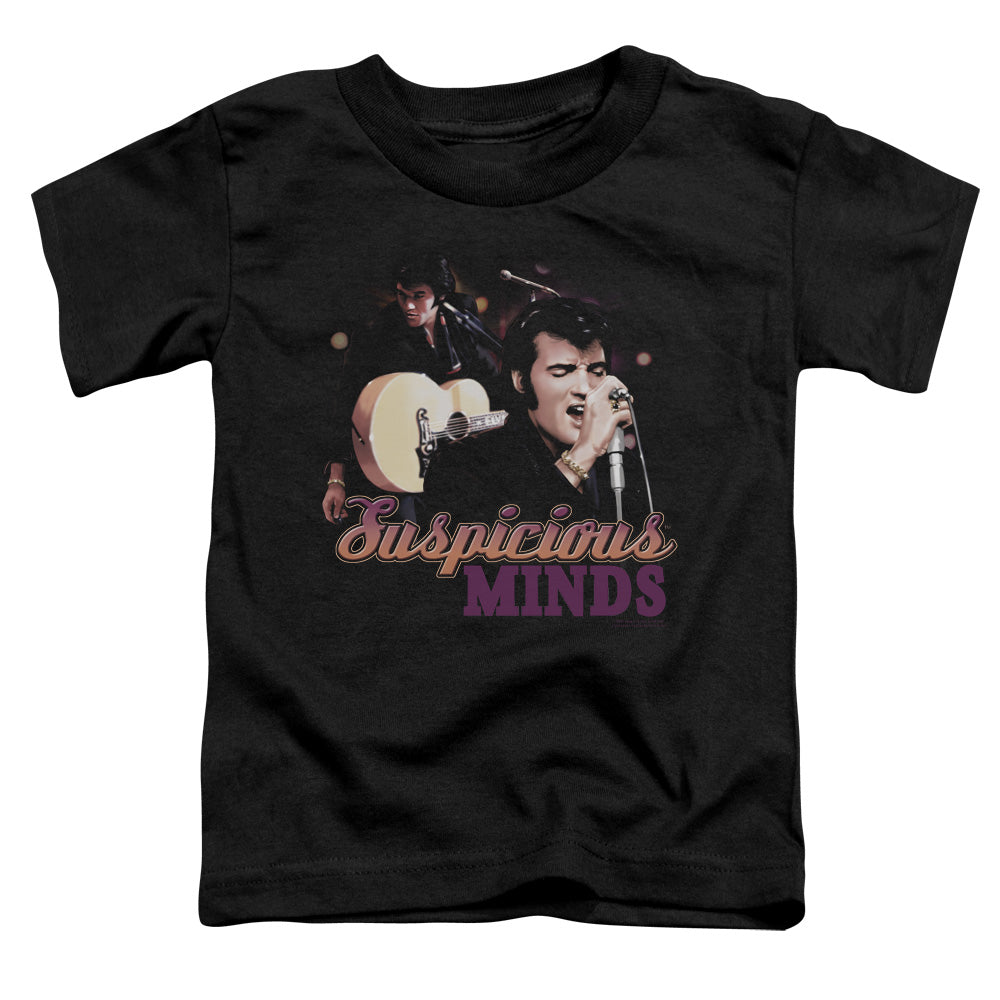 Elvis Presley Suspicious Minds Toddler Kids Youth T Shirt Black