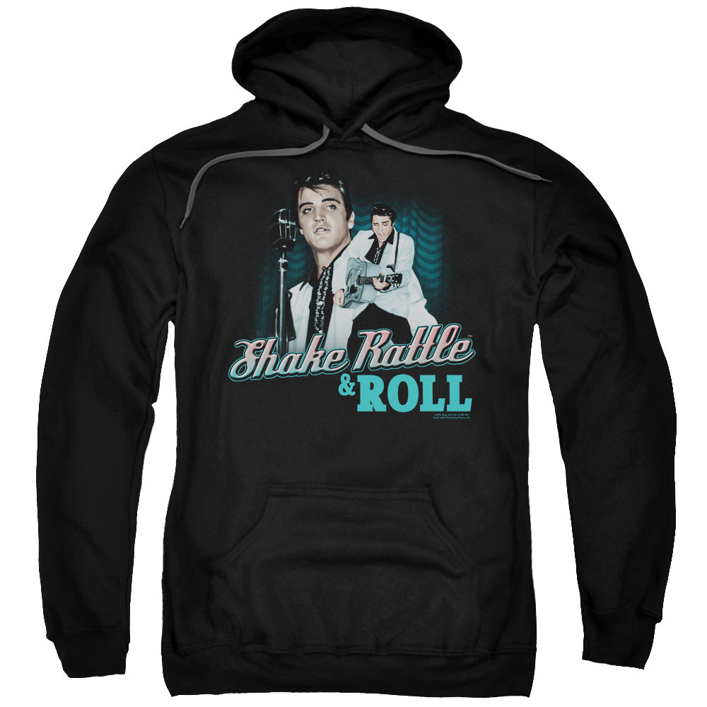 Elvis Presley Shake Rattle &amp; Roll Mens Hoodie Black