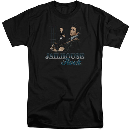 Elvis Presley Jailhouse Rock Mens Tall T Shirt Black