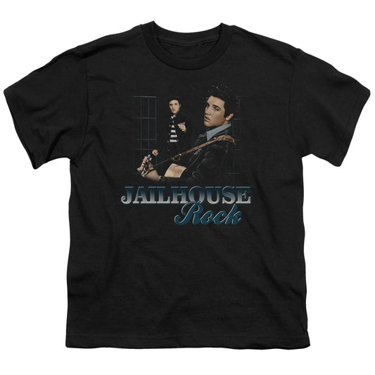 Elvis Presley Jailhouse Rock Kids Youth T Shirt Black