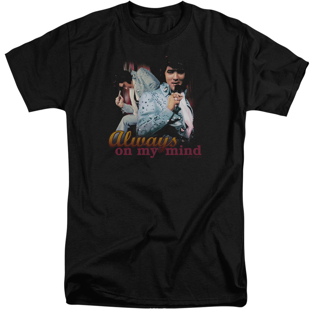 Elvis Presley Always On My Mind Mens Tall T Shirt Black