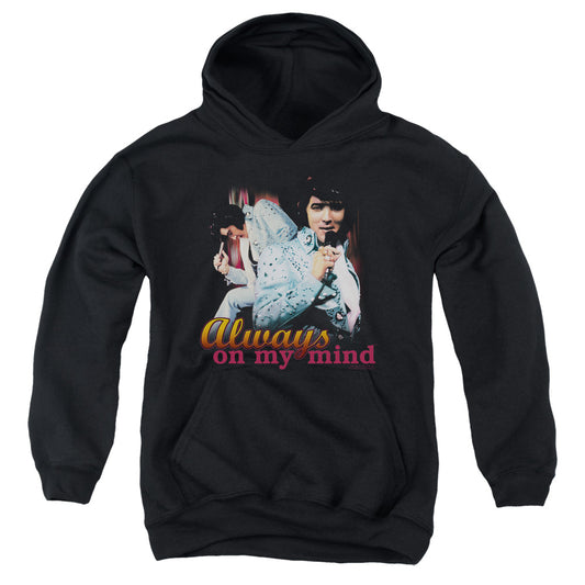 Elvis Presley Always on My Mind Kids Youth Hoodie Black