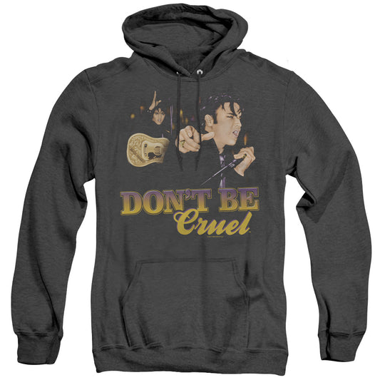 Elvis Presley Dont Be Cruel Mens Heather Hoodie Black Officially Licensed