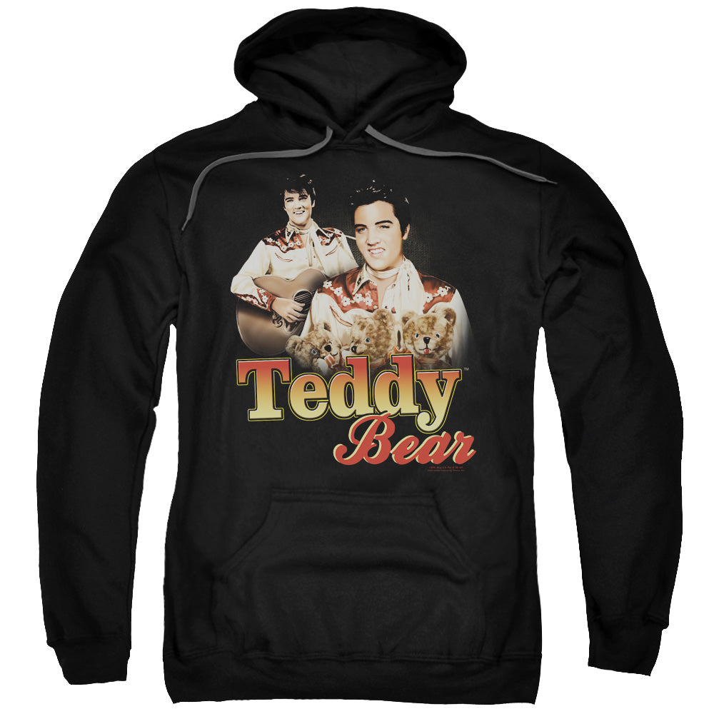 Elvis Presley Teddy Bear Mens Hoodie Black