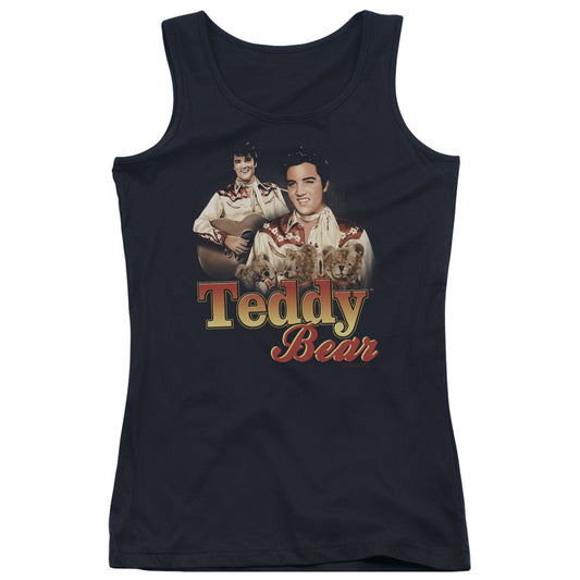 Elvis Presley Teddy Bear Womens Tank Top Shirt Black