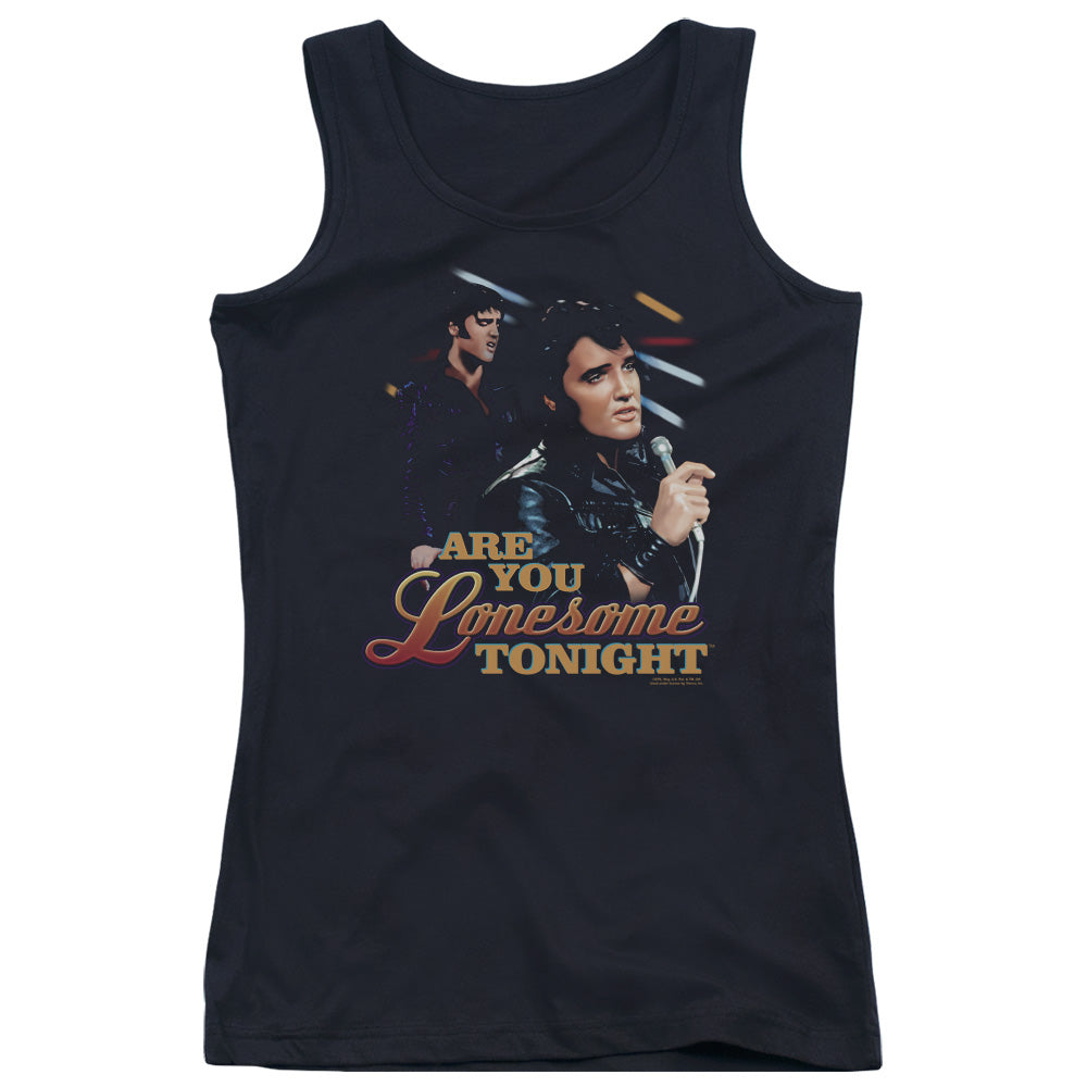 Elvis Presley Are You Lonesome Womens Tank Top Shirt Black