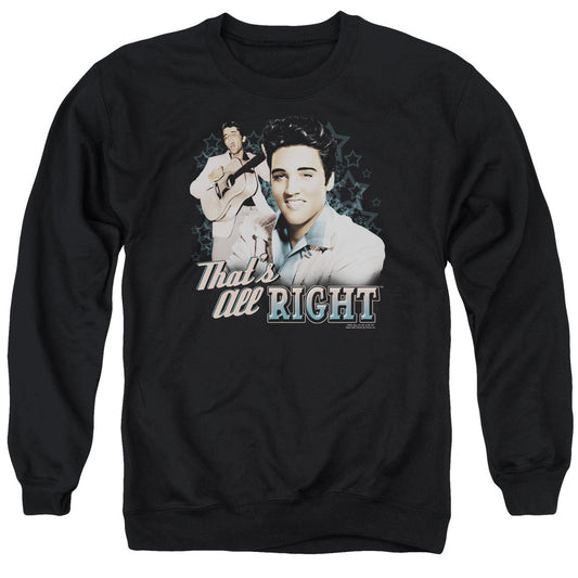 Elvis Presley Thats All Right Mens Crewneck Sweatshirt Black