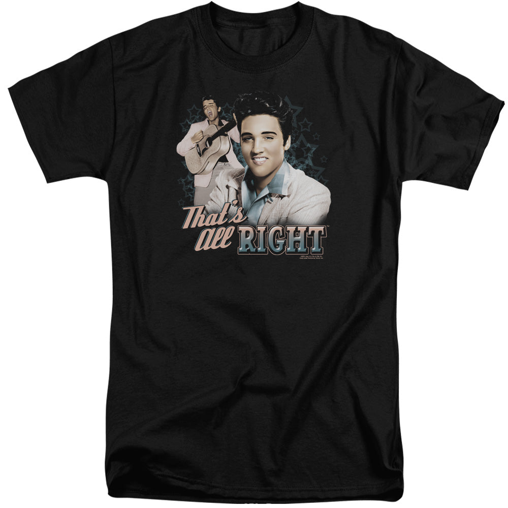 Elvis Presley Thats All Right Mens Tall T Shirt Black