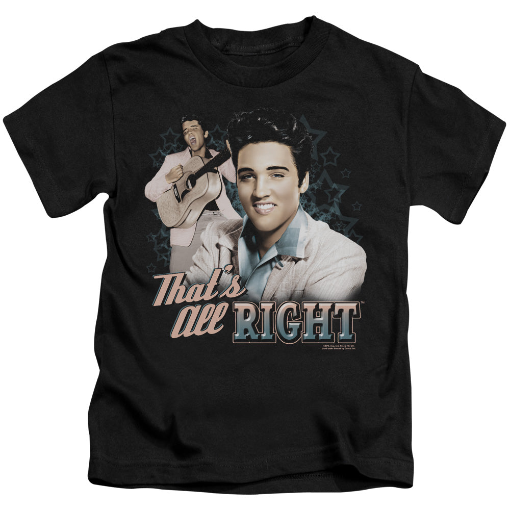 Elvis Presley Thats All Right Juvenile Kids Youth T Shirt Black 