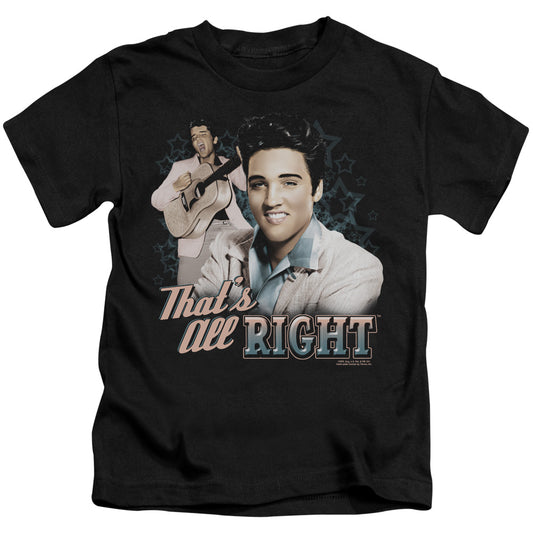 Elvis Presley Thats All Right Juvenile Kids Youth T Shirt Black 