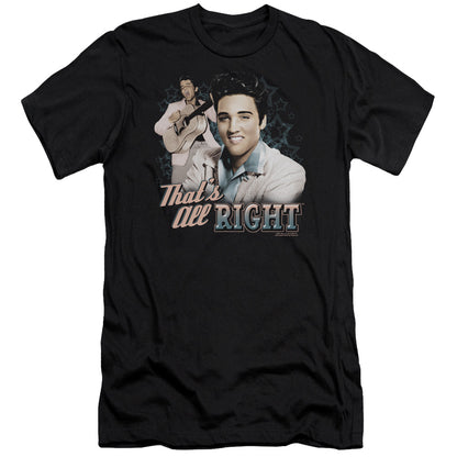 Elvis Presley Thats All Right Premium Bella Canvas Slim Fit Mens T Shirt Black