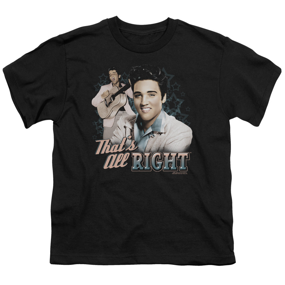 Elvis Presley Thats All Right Kids Youth T Shirt Black