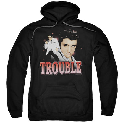 Elvis Presley Trouble Mens Hoodie Black