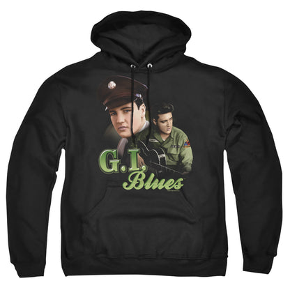 Elvis Presley G I Blues Mens Hoodie Black