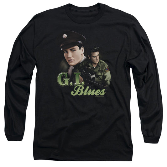 Elvis Presley G I Blues Mens Long Sleeve Shirt Black