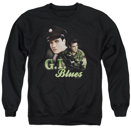 Elvis Presley G I Blues Mens Crewneck Sweatshirt Black