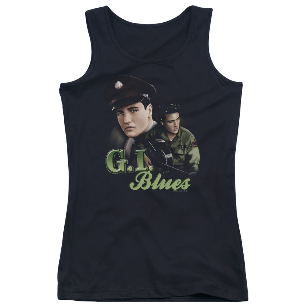 Elvis Presley G I Blues Womens Tank Top Shirt Black