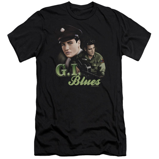 Elvis Presley G I Blues Premium Bella Canvas Slim Fit Mens T Shirt Black