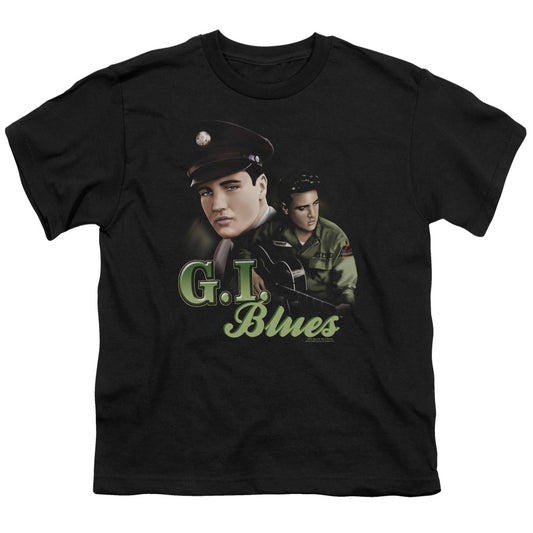 Elvis Presley G I Blues Kids Youth T Shirt Black