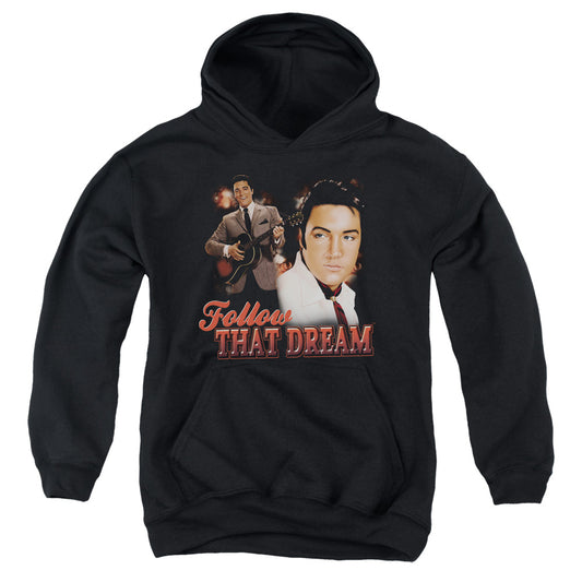 Elvis Presley Follow That Dream Kids Youth Hoodie Black