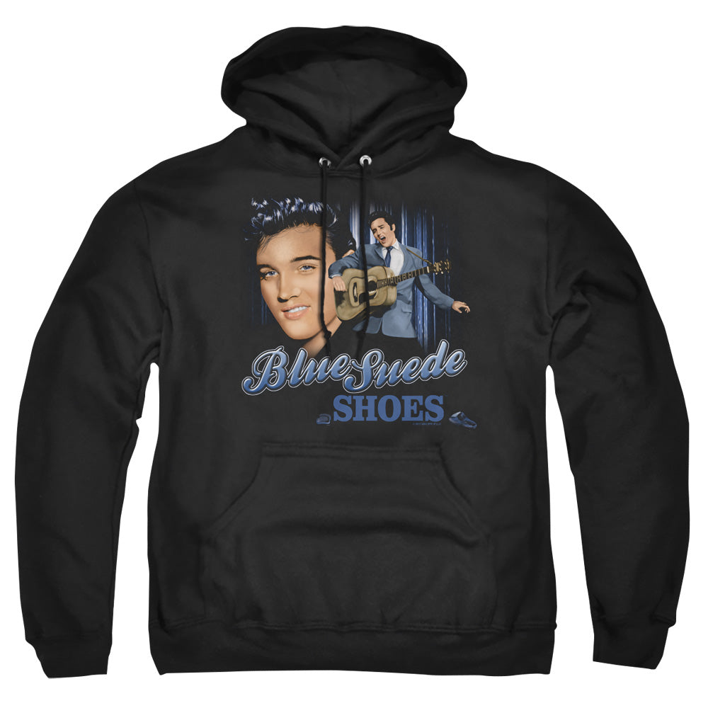 Elvis Presley Blue Suede Shoes Mens Hoodie Black