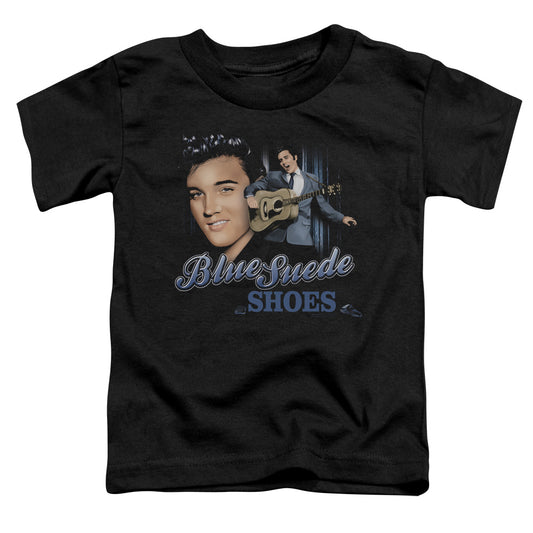 Elvis Presley Blue Suede Shoes Toddler Kids Youth T Shirt Black