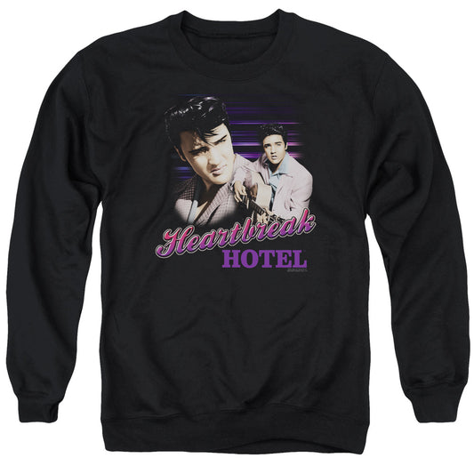 Elvis Presley Heartbreak Hotel Mens Crewneck Sweatshirt Black