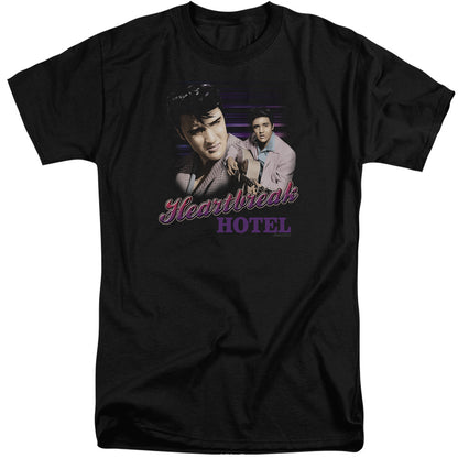 Elvis Presley Heartbreak Hotel Mens Tall T Shirt Black