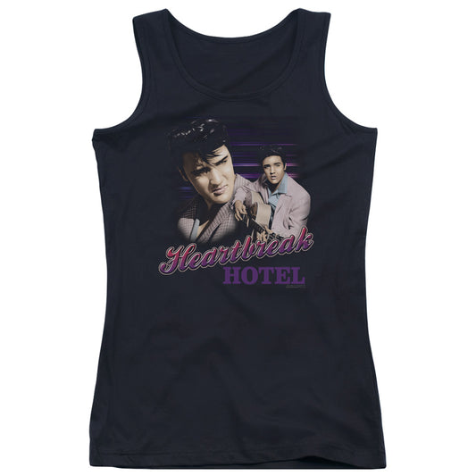 Elvis Presley Heartbreak Hotel Womens Tank Top Shirt Black