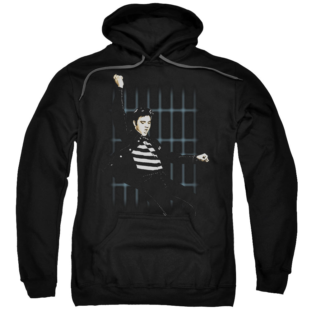 Elvis Presley Blue Bars Mens Hoodie Black