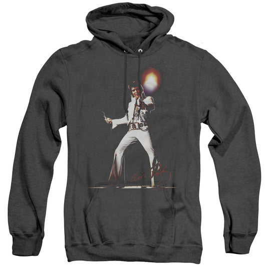 Elvis Presley Glorious Heather Mens Hoodie Black