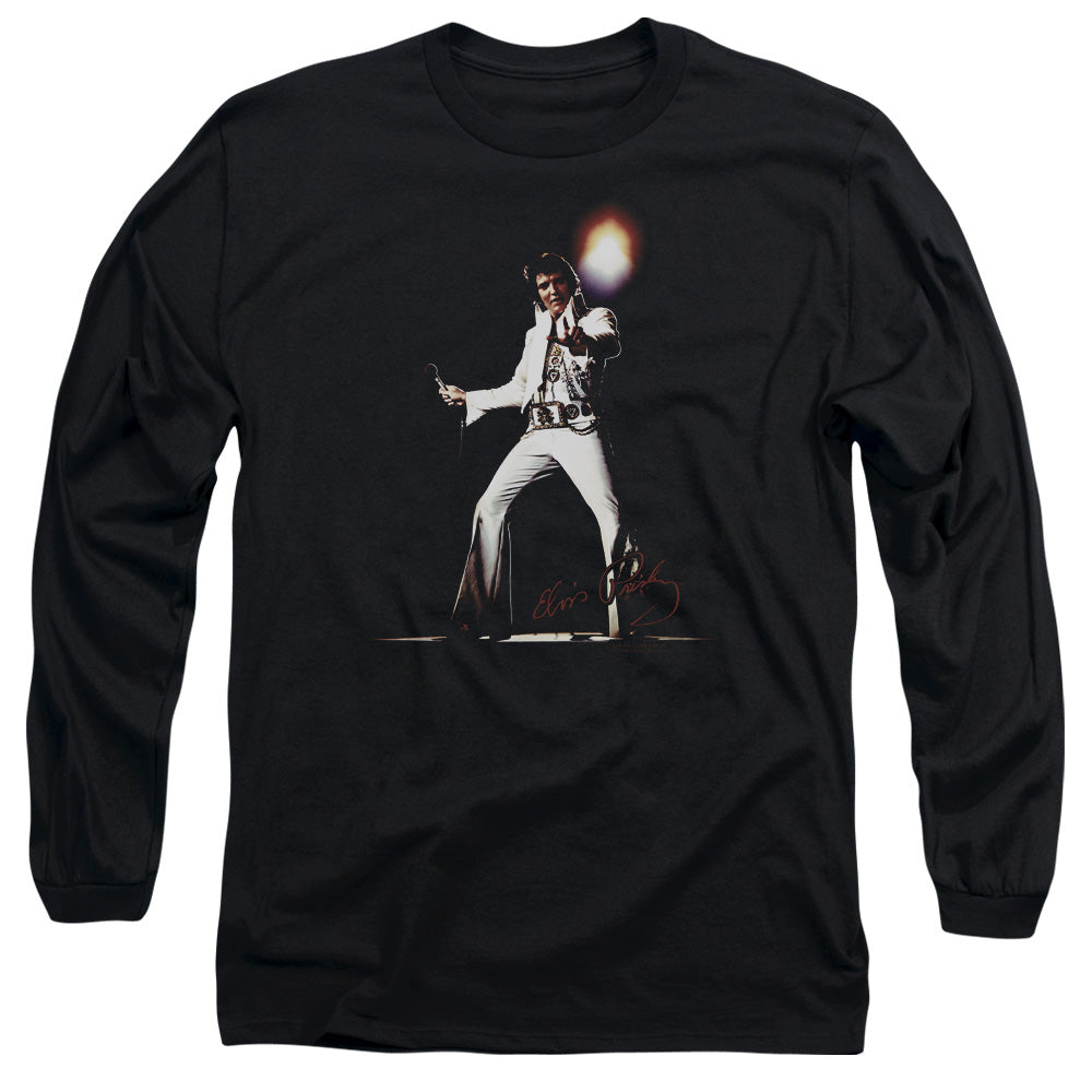 Elvis Presley Glorious Mens Long Sleeve Shirt Black