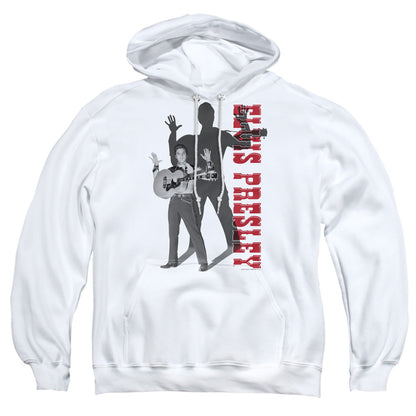 Elvis Presley Look No Hands Mens Hoodie White