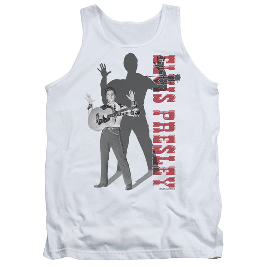 Elvis Presley Look No Hands Mens Tank Top Shirt White