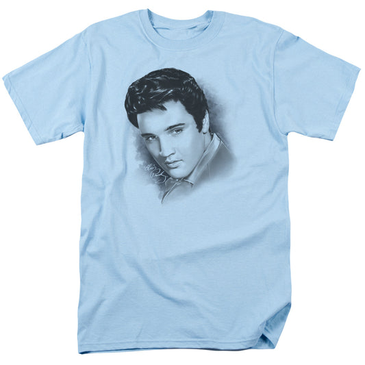 Elvis Presley Dreamy Mens T Shirt Light Blue