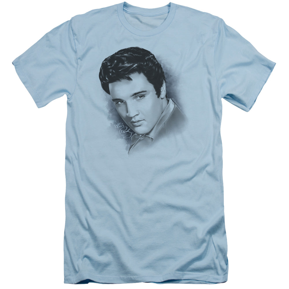 Elvis Presley Dreamy Slim Fit Mens T Shirt Light Blue