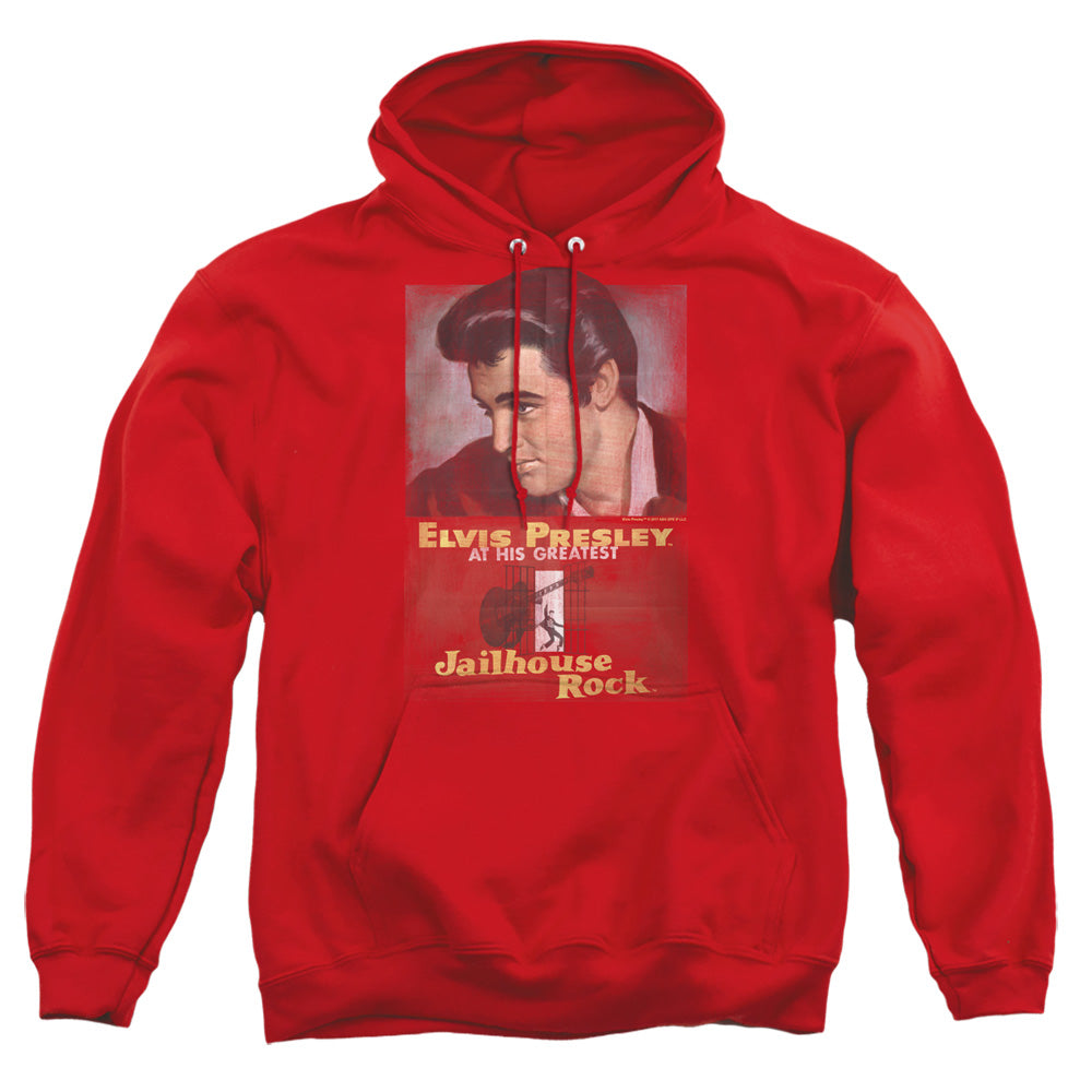 Elvis Presley Jailhouse Rock Poster Mens Hoodie Red