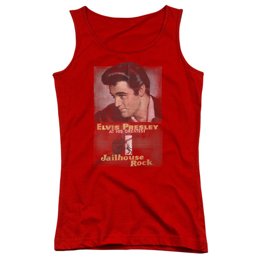 Elvis Presley Jailhouse Rock Poster Womens Tank Top Shirt Red