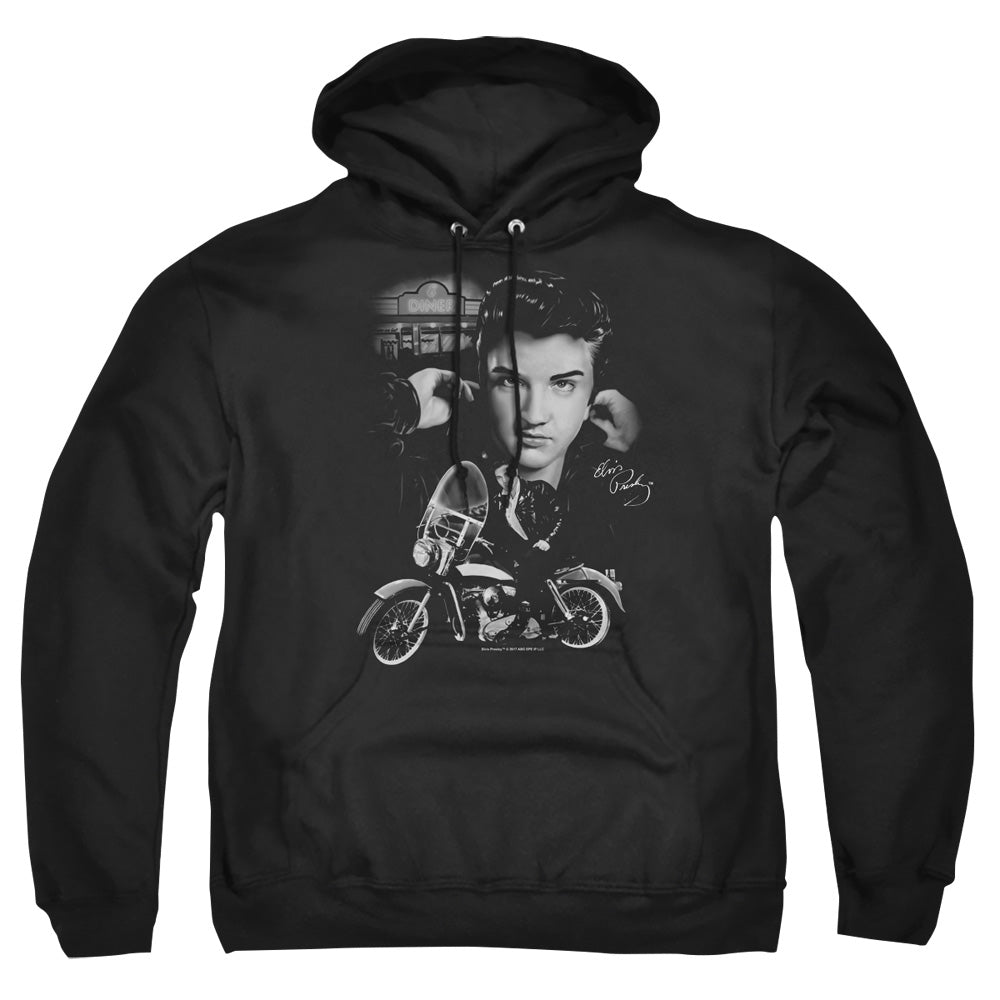 Elvis Presley The King Rides Again Mens Hoodie Black