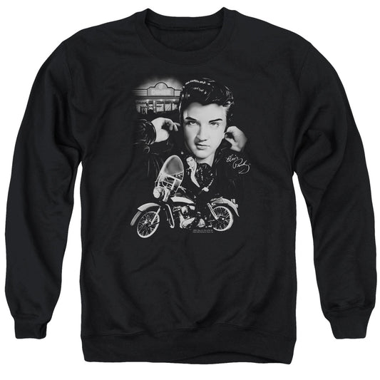 Elvis Presley the King Rides Again Mens Crewneck Sweatshirt Black