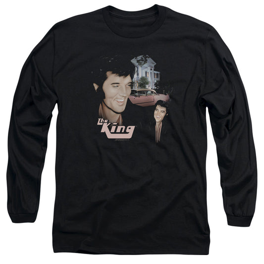 Elvis Presley Home Sweet Home Mens Long Sleeve Shirt Black