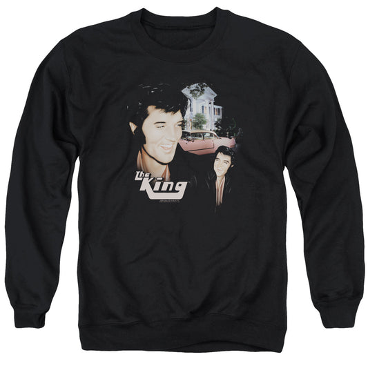 Elvis Presley Home Sweet Home Mens Crewneck Sweatshirt Black