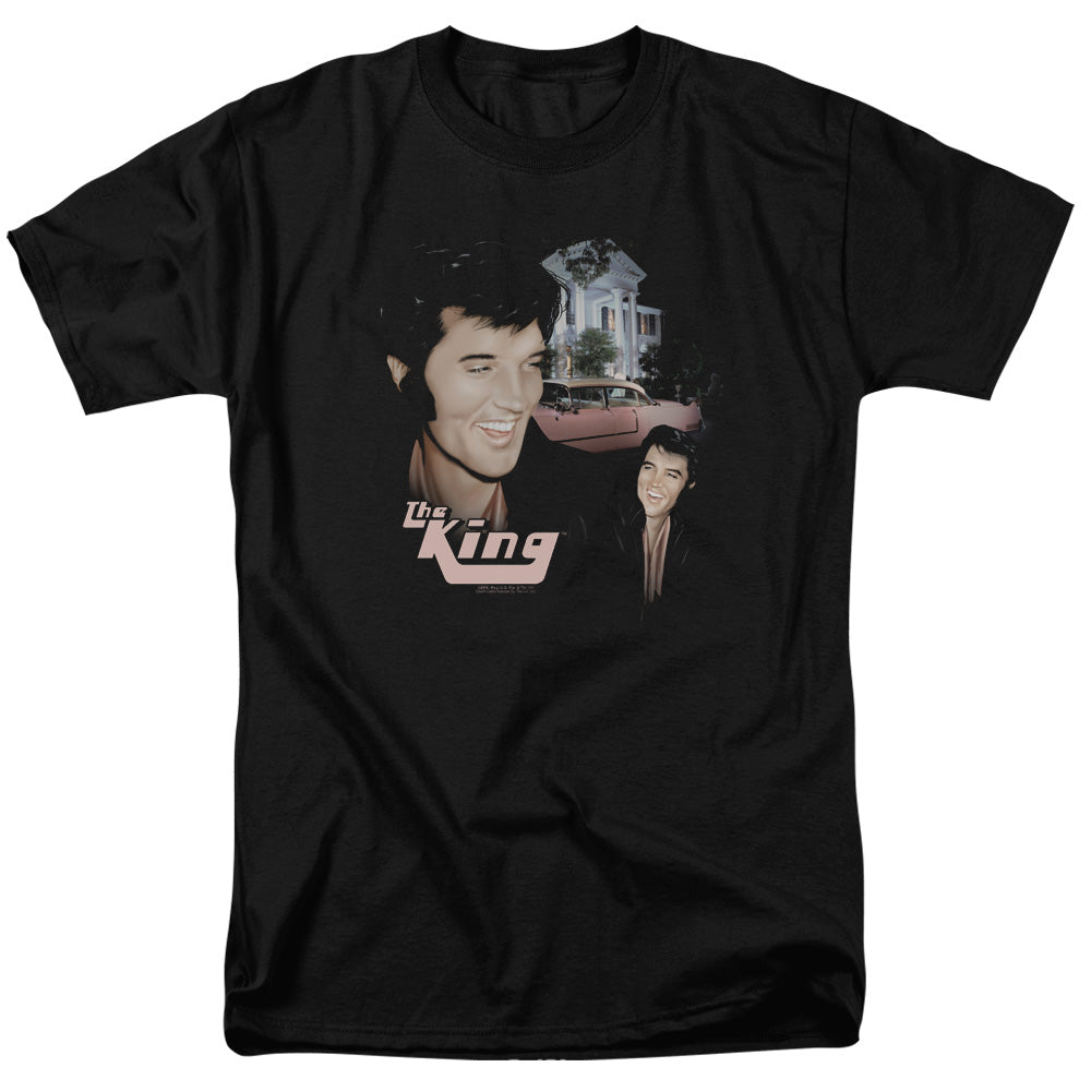 Elvis Presley Home Sweet Home Mens T Shirt Black