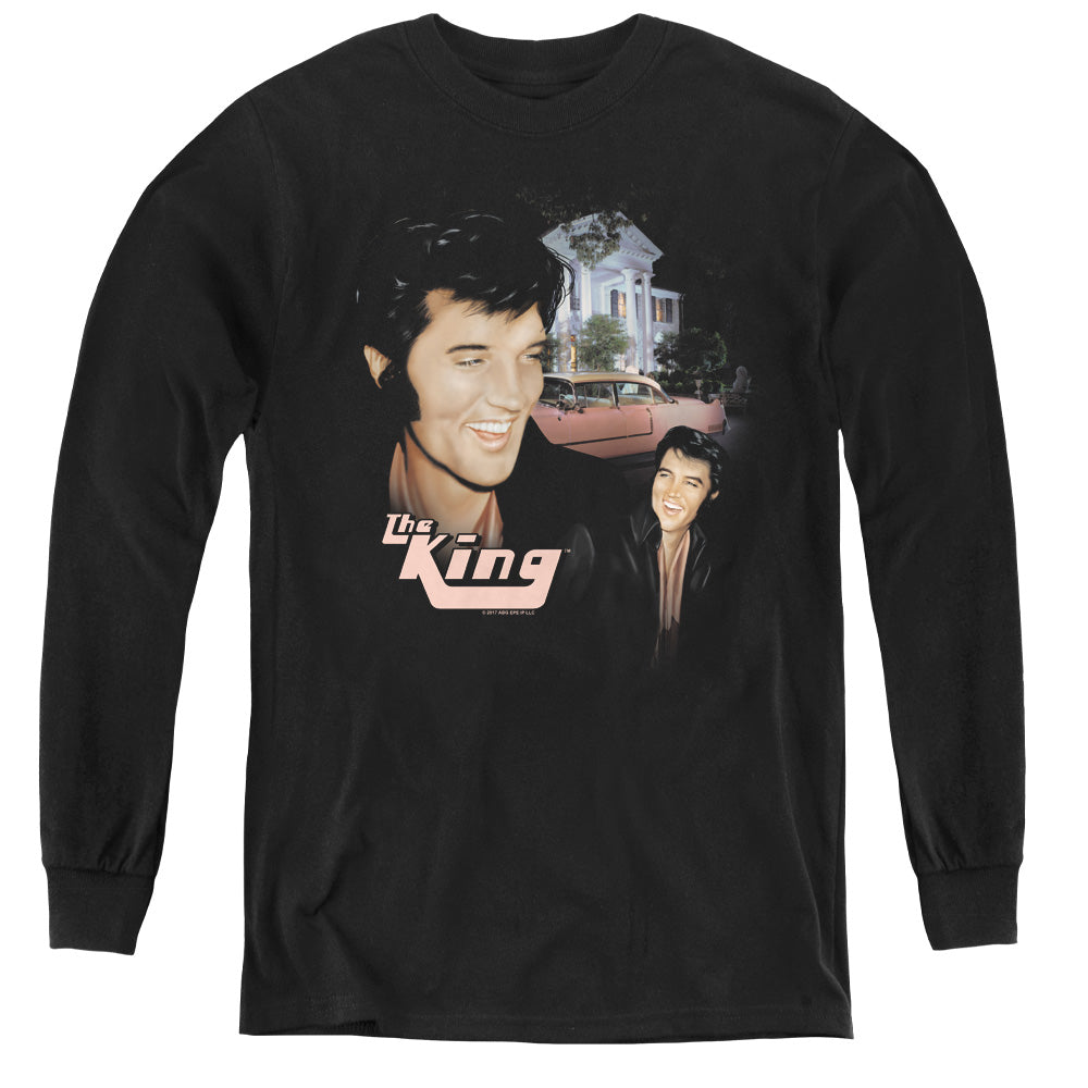 Elvis Presley Home Sweet Home Long Sleeve Kids Youth T Shirt Black