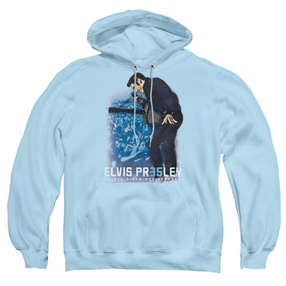 Elvis Presley 35Th Anniversary 3 Mens Hoodie Light Blue