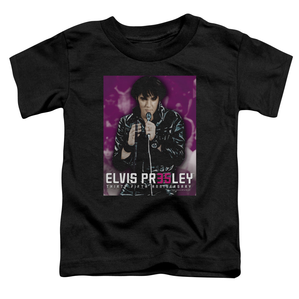 Elvis Presley 35 Leather Toddler Kids Youth T Shirt Black