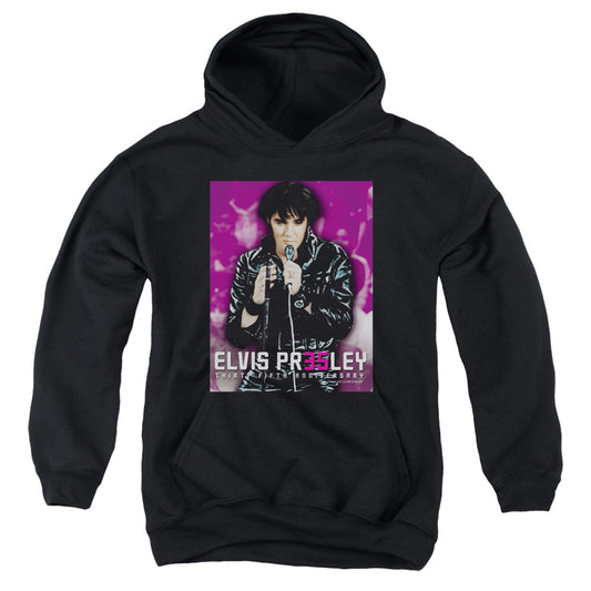 Elvis Presley 35 Leather Kids Youth Hoodie Black