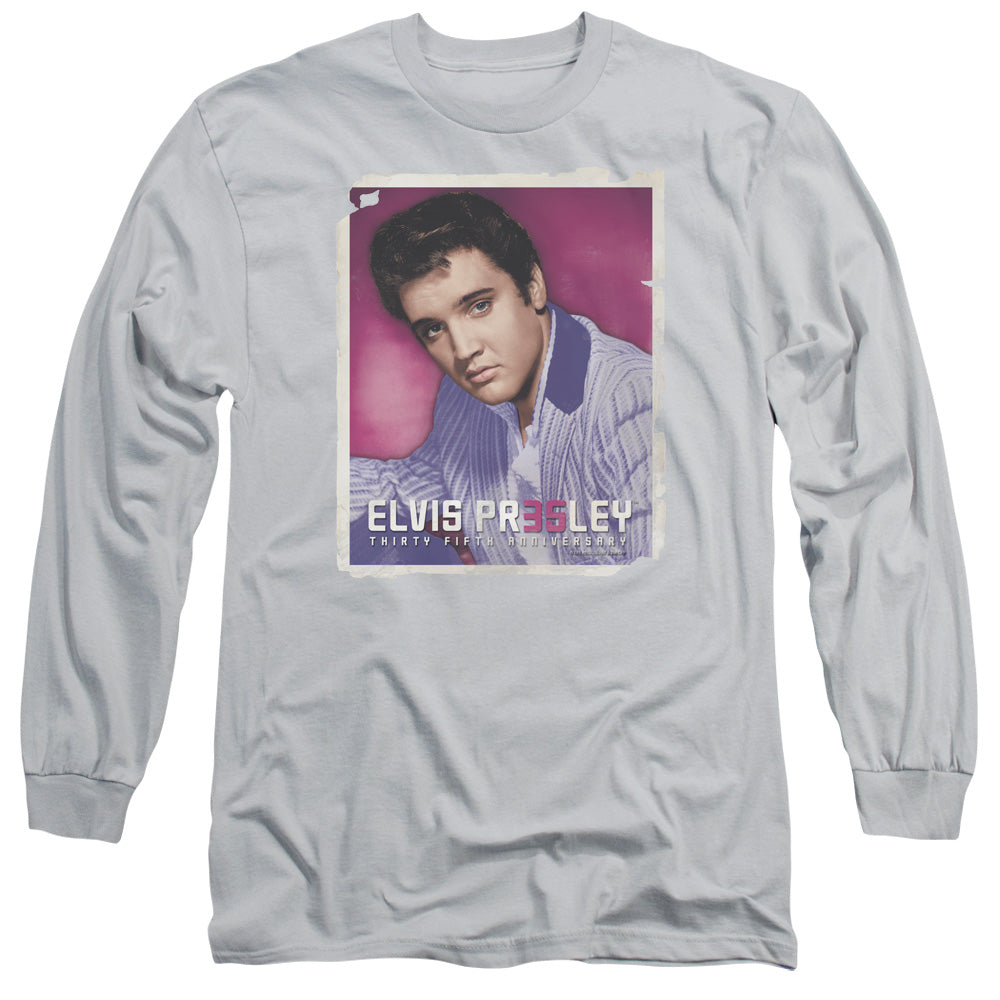 Elvis Presley 35 Jacket Mens Long Sleeve Shirt Silver