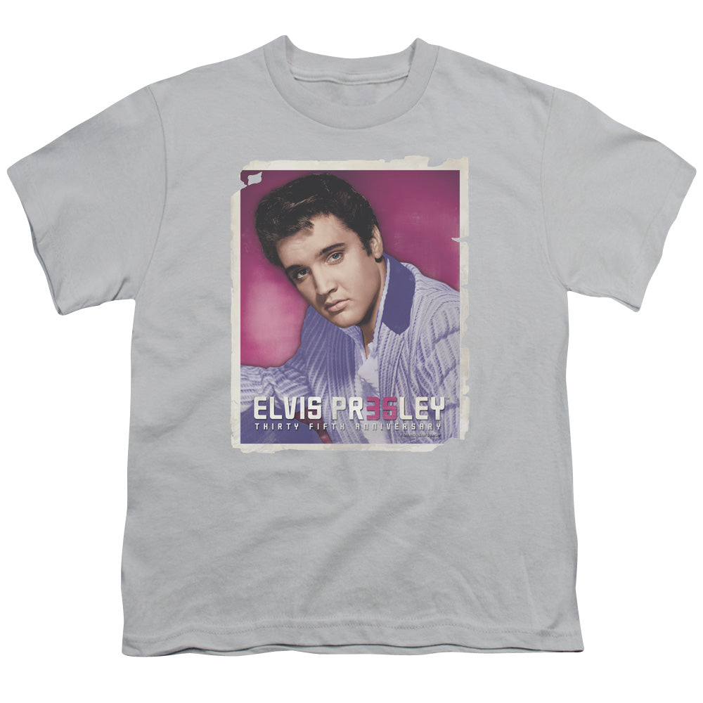 Elvis Presley 35 Jacket Kids Youth T Shirt Silver