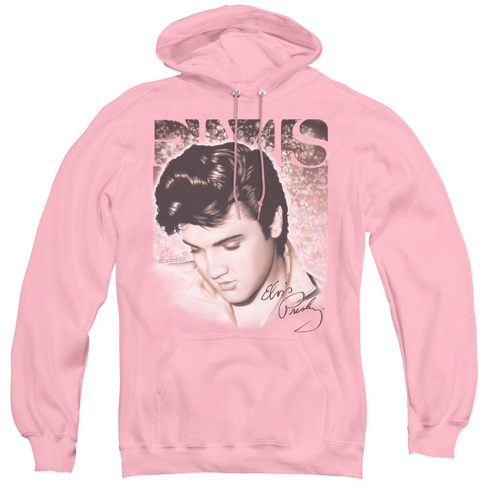 Elvis Presley Star Light Mens Hoodie Pink